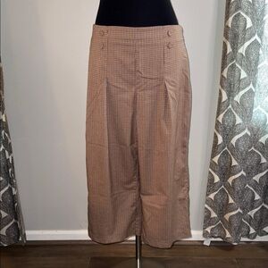 Riley & Rae Plaid Cropped Pants SZ 10